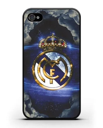 Чехол с картинкой Реал Мадрид силиконовый для iPhone 4/4s