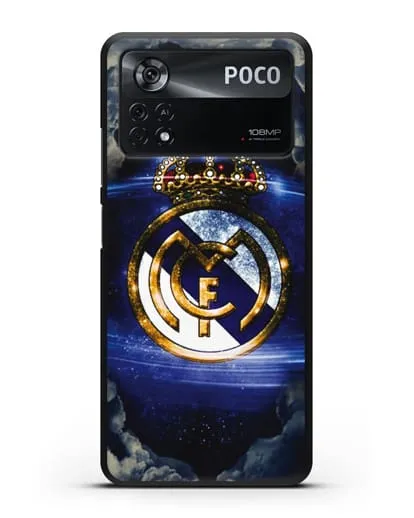 Чехол с картинкой Реал Мадрид силиконовый для Xiaomi Poco X4 Pro