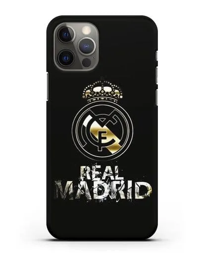 Чехол с логотипом и надписью Real Madrid силиконовый для iPhone 12 Pro