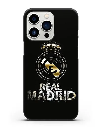 Чехол с логотипом и надписью Real Madrid силиконовый для iPhone 13 Pro