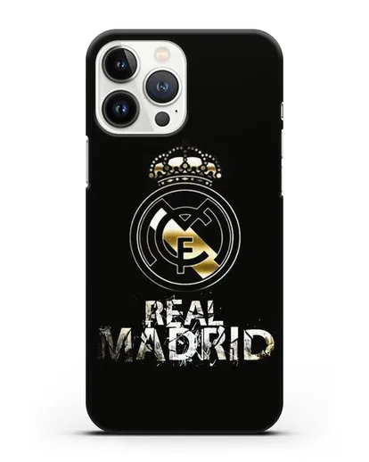 Чехол с логотипом и надписью Real Madrid силиконовый для iPhone 13 Pro Max