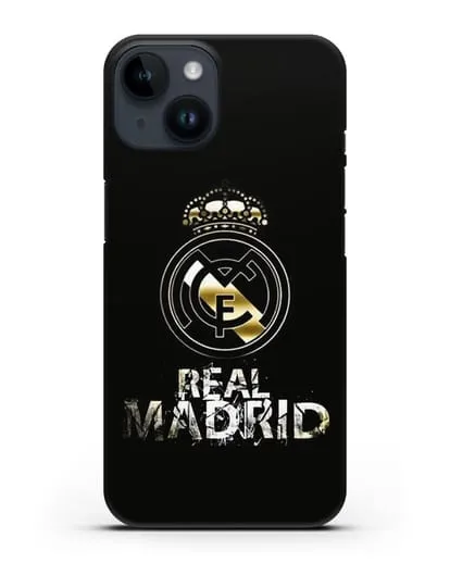 Чехол с логотипом и надписью Real Madrid силиконовый для iPhone 14