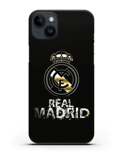 Чехол с логотипом и надписью Real Madrid силиконовый для iPhone 14 Plus