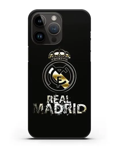 Чехол с логотипом и надписью Real Madrid силиконовый для iPhone 14 Pro Max