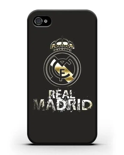 Чехол с логотипом и надписью Real Madrid силиконовый для iPhone 4/4s