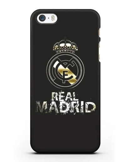 Чехол с логотипом и надписью Real Madrid силиконовый для iPhone 5/5s/SE