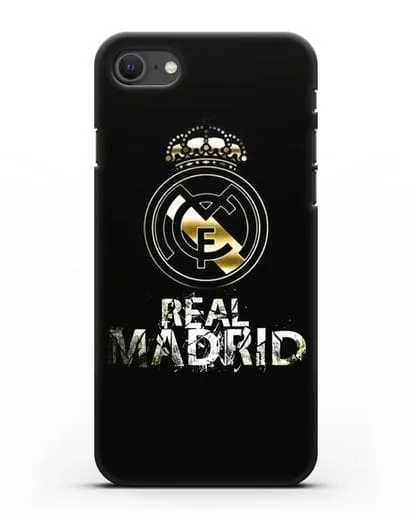 Чехол с логотипом и надписью Real Madrid силиконовый для iPhone SE 2020