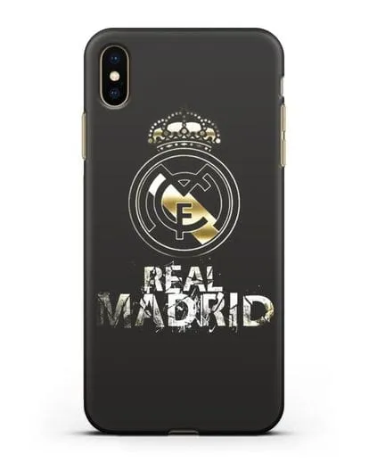 Чехол с логотипом и надписью Real Madrid силиконовый для iPhone XS Max