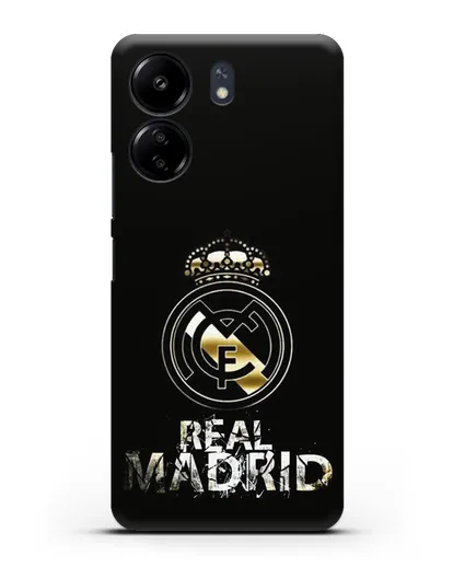 Чехол с логотипом и надписью Real Madrid силиконовый для Xiaomi Poco C65