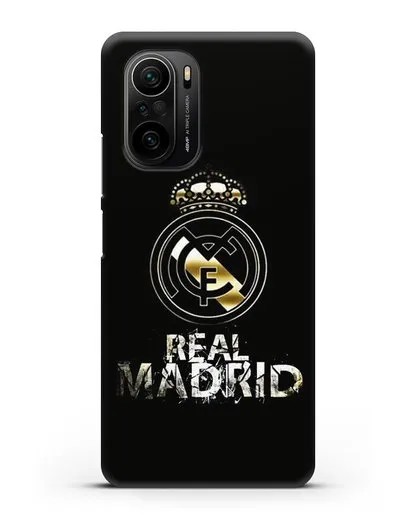 Чехол с логотипом и надписью Real Madrid силиконовый для Xiaomi Poco F3