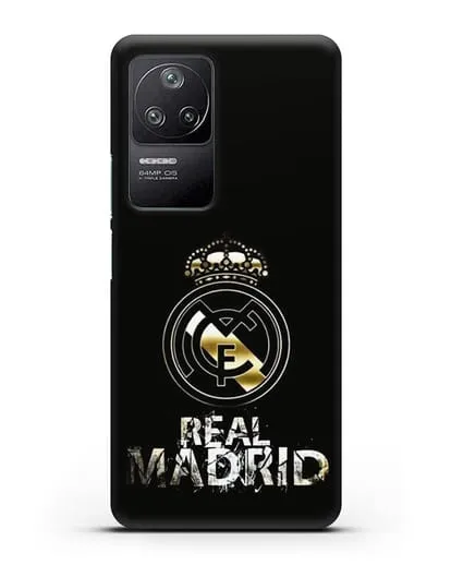 Чехол с логотипом и надписью Real Madrid силиконовый для Xiaomi Poco F4