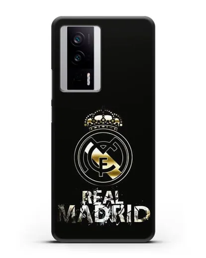 Чехол с логотипом и надписью Real Madrid силиконовый для Xiaomi Poco F5 Pro