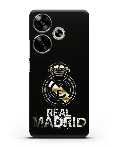 Чехол с логотипом и надписью Real Madrid силиконовый для Xiaomi Poco F6