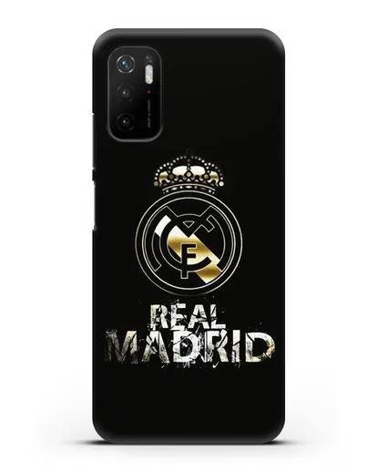 Чехол с логотипом и надписью Real Madrid силиконовый для Xiaomi Poco M3 Pro