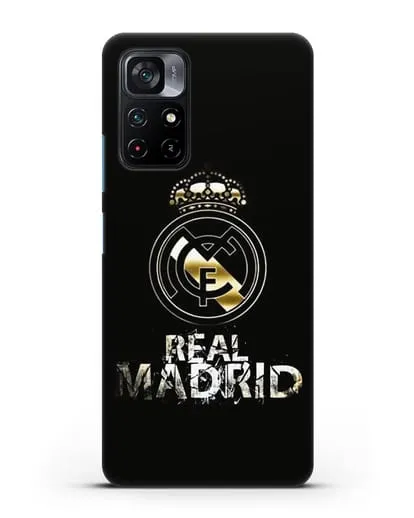 Чехол с логотипом и надписью Real Madrid силиконовый для Xiaomi Poco M4 Pro 5G