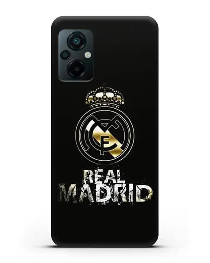 Чехол с логотипом и надписью Real Madrid силиконовый для Xiaomi Poco M5