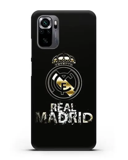 Чехол с логотипом и надписью Real Madrid силиконовый для Xiaomi Poco M5s