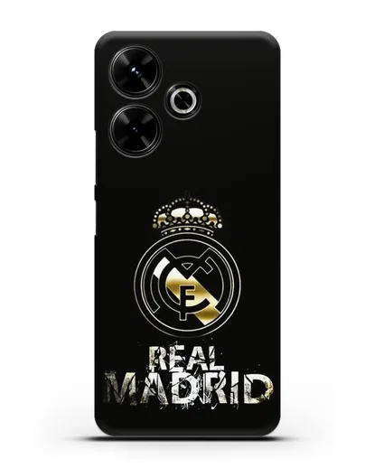 Чехол с логотипом и надписью Real Madrid силиконовый для Xiaomi Poco M6