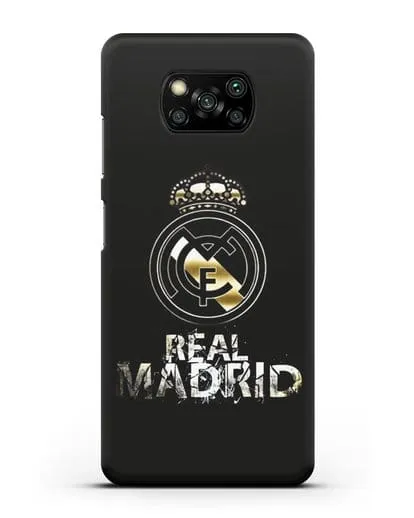 Чехол с логотипом и надписью Real Madrid силиконовый для Xiaomi Poco X3