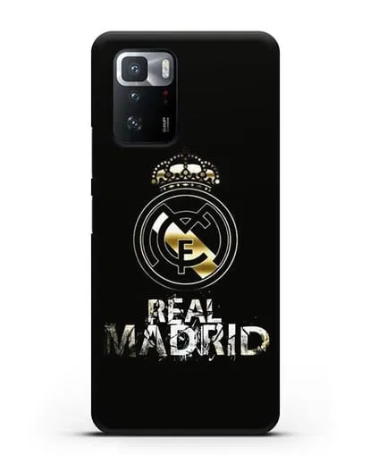 Чехол с логотипом и надписью Real Madrid силиконовый для Xiaomi Poco X3 GT