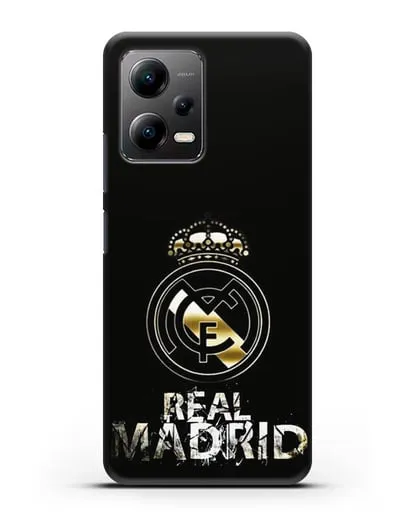 Чехол с логотипом и надписью Real Madrid силиконовый для Xiaomi Poco X5