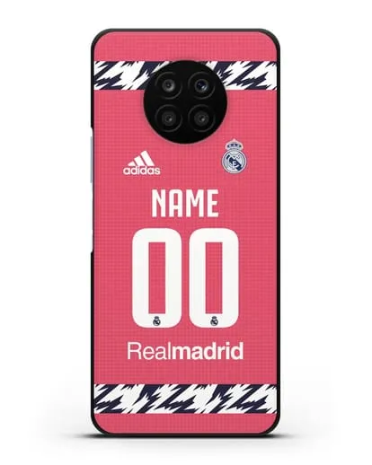 Именной чехол ФК Реал Мадрид с фамилией и номером (сезон 2020-2021) гостевая форма силиконовый для Honor 50 lite