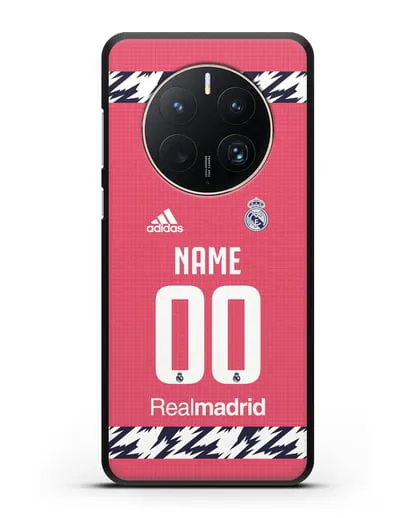 Именной чехол ФК Реал Мадрид с фамилией и номером (сезон 2020-2021) гостевая форма силиконовый для Huawei Mate 50