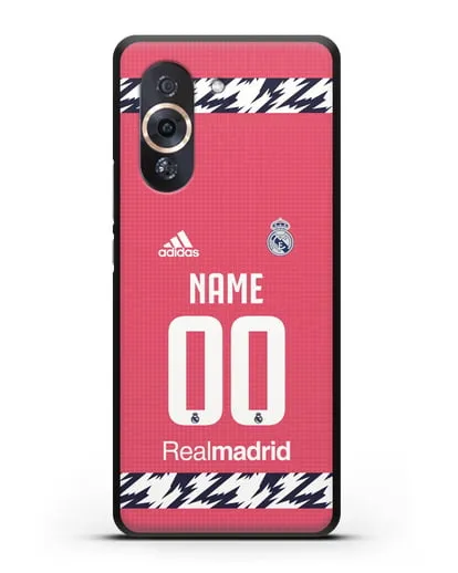 Именной чехол ФК Реал Мадрид с фамилией и номером (сезон 2020-2021) гостевая форма силиконовый для Huawei Nova 10 Pro