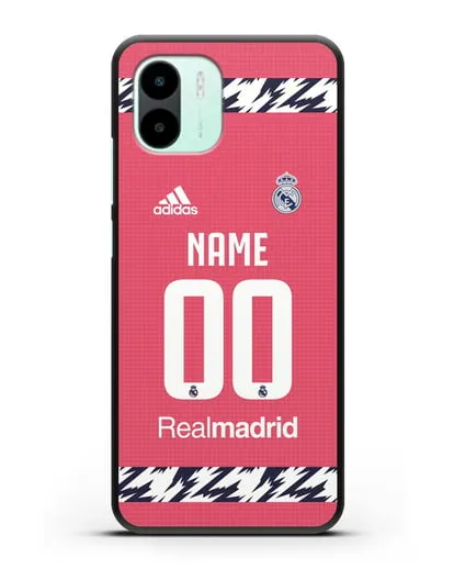 Именной чехол ФК Реал Мадрид с фамилией и номером (сезон 2020-2021) гостевая форма силиконовый для Xiaomi Redmi A2