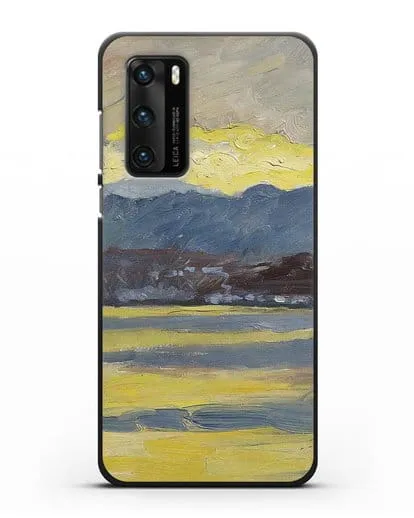 Чехол Настроение Фен. Цюрихское озеро (Амиет Куно) силиконовый для Huawei P40