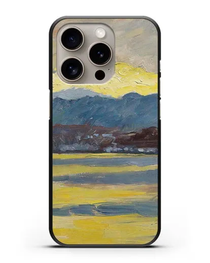 Чехол Настроение Фен. Цюрихское озеро (Амиет Куно) силиконовый для iPhone 15 Pro