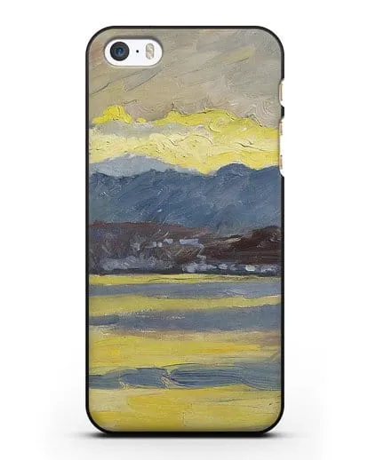 Чехол Настроение Фен. Цюрихское озеро (Амиет Куно) силиконовый для iPhone 5/5s/SE