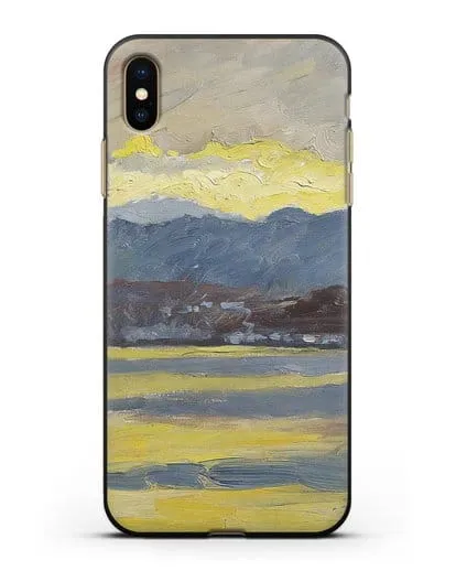 Чехол Настроение Фен. Цюрихское озеро (Амиет Куно) силиконовый для iPhone XS Max