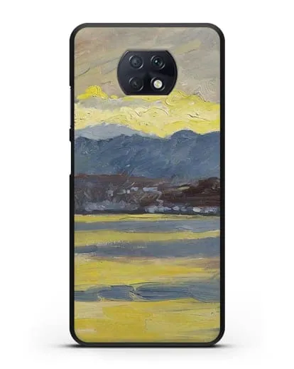 Чехол Настроение Фен. Цюрихское озеро (Амиет Куно) силиконовый для Xiaomi Redmi Note 9T