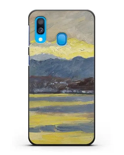 Чехол Настроение Фен. Цюрихское озеро (Амиет Куно) силиконовый для Samsung Galaxy A40 [SM-A405F]