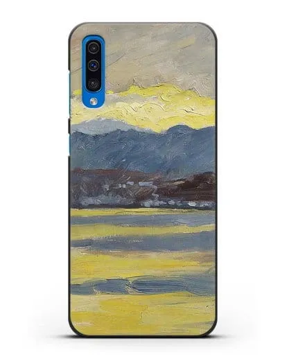 Чехол Настроение Фен. Цюрихское озеро (Амиет Куно) силиконовый для Samsung Galaxy A50