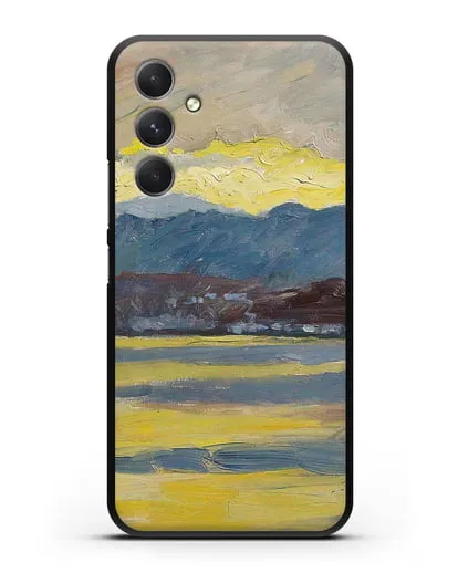 Чехол Настроение Фен. Цюрихское озеро (Амиет Куно) силиконовый для Samsung Galaxy A54 [SM-A536]