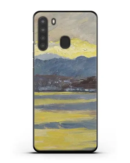 Чехол Настроение Фен. Цюрихское озеро (Амиет Куно) силиконовый для Samsung Galaxy A21 [SM-A215]