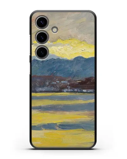 Чехол Настроение Фен. Цюрихское озеро (Амиет Куно) силиконовый для Samsung Galaxy S24