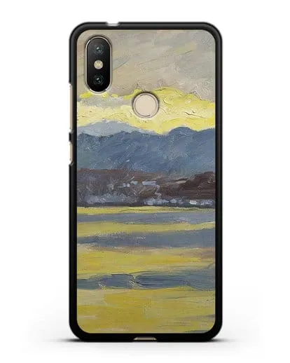 Чехол Настроение Фен. Цюрихское озеро (Амиет Куно) силиконовый для Xiaomi Mi A2