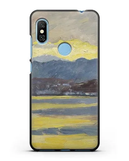 Чехол Настроение Фен. Цюрихское озеро (Амиет Куно) силиконовый для Xiaomi Redmi Note 6 Pro