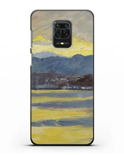 Чехол Настроение Фен. Цюрихское озеро (Амиет Куно) силиконовый для Xiaomi Redmi Note 9 Pro