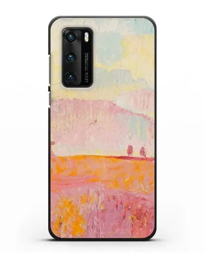 Чехол Туманный пейзаж (Амиет Куно) силиконовый для Huawei P40