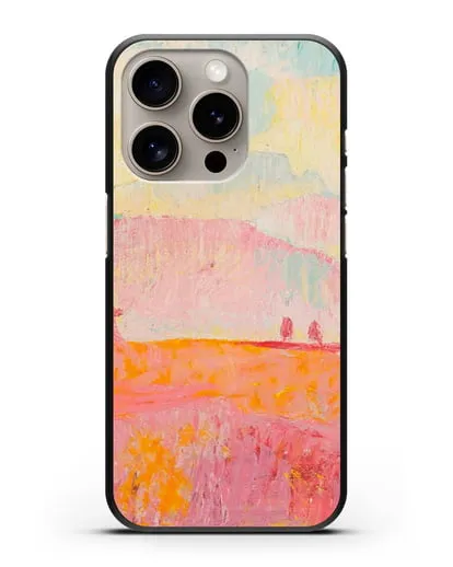 Чехол Туманный пейзаж (Амиет Куно) силиконовый для iPhone 15 Pro