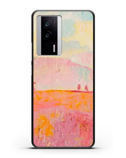 Чехол Туманный пейзаж (Амиет Куно) силиконовый для Xiaomi Poco F5 Pro