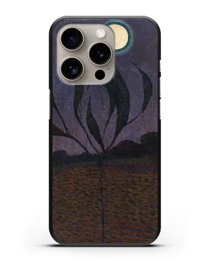 Чехол Лунный пейзаж (Амиет Куно) силиконовый для iPhone 15 Pro