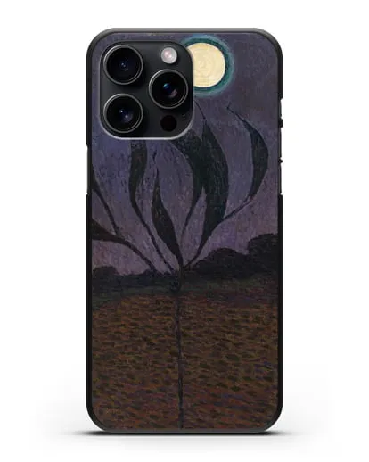 Чехол Лунный пейзаж (Амиет Куно) силиконовый для iPhone 15 Pro Max