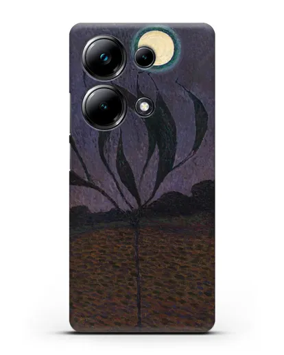 Чехол Лунный пейзаж (Амиет Куно) силиконовый для Xiaomi Poco M6 Pro