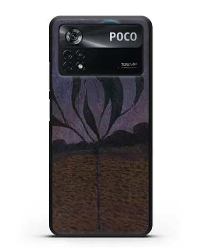 Чехол Лунный пейзаж (Амиет Куно) силиконовый для Xiaomi Poco X4 Pro