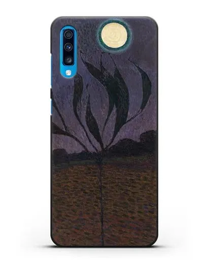 Чехол Лунный пейзаж (Амиет Куно) силиконовый для Samsung Galaxy A70 [SM-A705F]